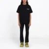 Erkek Balenciaga Alfabe Baskılı Kısa Kollu Siyah 641675TIV521070