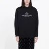 Erkek Balenciaga Alfabe Baskılı Logo Siyah 570811TGV701000