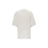 Erkek Balenciaga Alfabe Logolu Kısa Kollu Gri Beyaz 641614TJVA99054