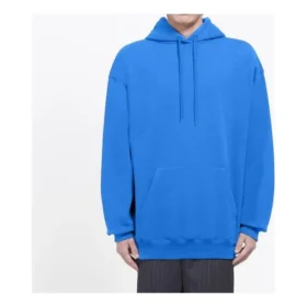 Erkek Balenciaga Arka Logo Alfabe Baskılı Mavi 570811THV798077