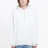 Erkek Balenciaga Back Alphabet Kapüşonlu Uzun Kollu Beyaz 556113TAV379000