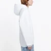 Erkek Balenciaga Back Alphabet Kapüşonlu Uzun Kollu Beyaz 556113TAV379000
