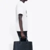 Erkek Balenciaga Bantlı Portre Baskılı Logo Retro Kısa Kollu Beyaz 612966TIV479000