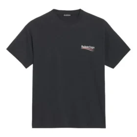 Erkek Balenciaga Baskılı Kısa Kollu Siyah 570803TAV441000 Erkek Balenciaga Baskılı Kısa Kollu Siyah 570803TAV441000
