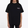 Erkek Balenciaga Baskılı Kısa Kollu Siyah 570803TAV441000