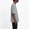 Erkek Balenciaga BB Logo Baskılı Kısa Kollu Gri 544271TCV251300