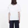 Erkek Balenciaga BB Paris Baskılı Yuvarlak Yaka Kısa Kollu Retro Versiyon Beyaz 594579TGV609000
