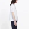 Erkek Balenciaga BB Paris Baskılı Yuvarlak Yaka Kısa Kollu Retro Versiyon Beyaz 594579TGV609000