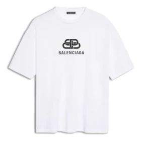 Erkek Balenciaga Beyaz, BB logolu Klasik logo Baskılı Kısa Kollu 570803TEV489044 Erkek Balenciaga Beyaz, BB logolu Klasik logo Baskılı Kısa Kollu 570803TEV489044