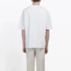 Erkek Balenciaga Beyaz, BB logolu Klasik logo Baskılı Kısa Kollu 570803TEV489044