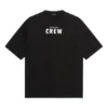 Erkek Balenciaga Crew Alfabe Baskılı Kısa Kollu Siyah 620969TIV741070