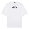 Erkek Balenciaga Crew Alfabe Desenli Kısa Kollu Beyaz 620969TIV749040