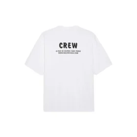 Erkek Balenciaga Crew Alfabe Desenli Kısa Kollu Beyaz 620969TIV749040 Erkek Balenciaga Crew Alfabe Desenli Kısa Kollu Beyaz 620969TIV749040