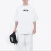 Erkek Balenciaga Crew Alfabe Desenli Kısa Kollu Beyaz 620969TIV749040