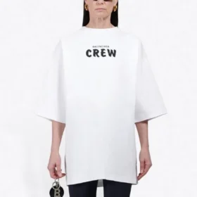 Erkek Balenciaga Crew Baskılı Kısa Kollu Beyaz 620941TIV749040 Erkek Balenciaga Crew Baskılı Kısa Kollu Beyaz 620941TIV749040