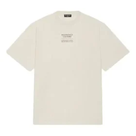 Erkek Balenciaga FW21 Alfabe Baskılı Kısa Kollu Bej 651795TJV909054 Erkek Balenciaga FW21 Alfabe Baskılı Kısa Kollu Bej 651795TJV909054