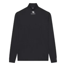 Erkek Balenciaga FW21 Alphabet Uzun Kollu Spor Siyah 661749444B81077