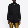Erkek Balenciaga FW21 Alphabet Uzun Kollu Spor Siyah 661749444B81077