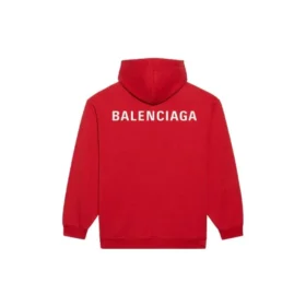 Erkek Balenciaga FW21 Bol Kesim Logolu Kapüşonlu Uzun Kollu Kırmızı 600583TIV846540 Erkek Balenciaga FW21 Bol Kesim Logolu Kapüşonlu Uzun Kollu Kırmızı 600583TIV846540