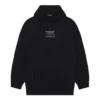 Erkek Balenciaga FW21 Boxy Loose Kapüşonlu Uzun Kollu Siyah 651799TJV910107