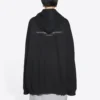 Erkek Balenciaga FW21 Boxy Loose Kapüşonlu Uzun Kollu Siyah 651799TJV910107