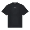 Erkek Balenciaga FW21 Couture Alphabet Yuvarlak Yaka Kısa Kollu Siyah 651795TJV901070
