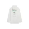 Erkek Balenciaga FW21 Logo Alfabe Baskılı Bol Kesim Beyaz 662424TKVF89085