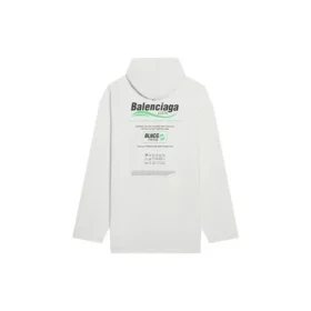 Erkek Balenciaga FW21 Logo Alfabe Baskılı Bol Kesim Beyaz 662424TKVF89085 Erkek Balenciaga FW21 Logo Alfabe Baskılı Bol Kesim Beyaz 662424TKVF89085