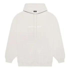 Erkek Balenciaga FW21 Logo Alfabe Baskılı Kapüşonlu Uzun Kollu Krem Beyazı 570811TIV552970 Erkek Balenciaga FW21 Logo Alfabe Baskılı Kapüşonlu Uzun Kollu Krem Beyazı 570811TIV552970