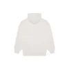 Erkek Balenciaga FW21 Logo Alfabe Baskılı Kapüşonlu Uzun Kollu Krem Beyazı 570811TIV552970