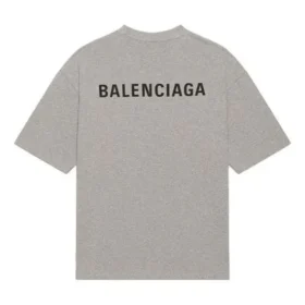 Erkek Balenciaga FW21 Logo Baskılı Retro Kısa Kollu Gri 612966TIVG51167 Erkek Balenciaga FW21 Logo Baskılı Retro Kısa Kollu Gri 612966TIVG51167
