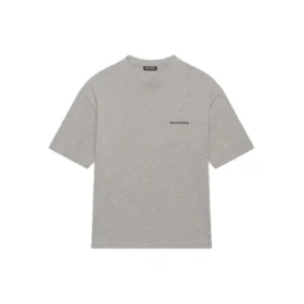 Erkek Balenciaga FW21 Logo Baskılı Retro Kısa Kollu Gri 612966TIVG51167 Erkek Balenciaga FW21 Logo Baskılı Retro Kısa Kollu Gri 612966TIVG51167