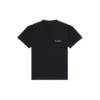 Erkek Balenciaga FW21 Logo Baskılı Retro Kısa Kollu Siyah 612966TIVG51070
