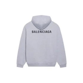 Erkek Balenciaga FW21 Logo Baskılı Uzun Kollu Gri 600583TIV841167