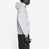 Erkek Balenciaga FW21 Logo Baskılı Uzun Kollu Gri 600583TIV841167