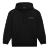 Erkek Balenciaga FW21 Logo Baskılı Uzun Kollu Siyah 600583TIV841070