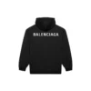 Erkek Balenciaga FW21 Logo Baskılı Uzun Kollu Siyah 600583TIV841070