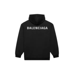 Erkek Balenciaga FW21 Logo Baskılı Uzun Kollu Siyah 600583TIV841070
