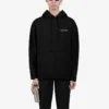 Erkek Balenciaga FW21 Logo Baskılı Uzun Kollu Siyah 600583TIV841070