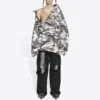 Erkek Balenciaga FW21 Omuzları Açık Ceket Gri 663004TKLD41240