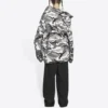 Erkek Balenciaga FW21 Omuzları Açık Ceket Gri 663004TKLD41240