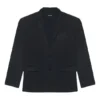 Erkek Balenciaga FW21 Retro Örgü Büyük Ceket Siyah 662388TAV041000