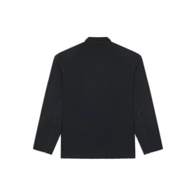 Erkek Balenciaga FW21 Retro Örgü Büyük Ceket Siyah 662388TAV041000