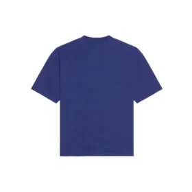 Erkek Balenciaga FW21 Retro Örgü Kısa Kollu Lacivert 612966TKVD33967