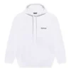 Erkek Balenciaga Kapüşonlu Günlük Saf Pamuk Beyaz 570811TJV859040