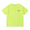 Erkek Balenciaga Küçük Logo Yuvarlak Yaka Kısa Kollu Sarı 620967TJVF77110