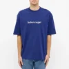 Erkek Balenciaga Logo Alphabet Kısa Kollu Mavi 612966TIV541195