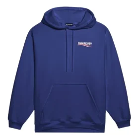 Erkek Balenciaga Logo Baskılı Klasik Lacivert 600583TIV531195