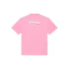Erkek Balenciaga Logo Baskılı Kısa Kollu Pembe 641675TJVF75713
