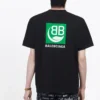 Erkek Balenciaga Logo Baskılı Kısa Kollu Siyah 594579THV631000